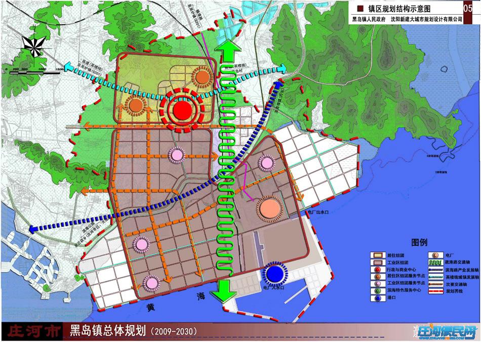 黑岛镇总体规划(2009-2030)公示(2013规划第01 - 庄河